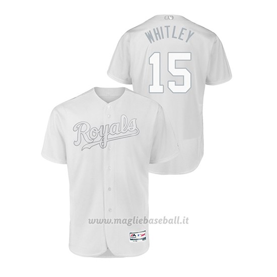 Maglia Baseball Uomo Kansas City Royals Whit Merrifield 2019 Players Weekend Autentico Bianco